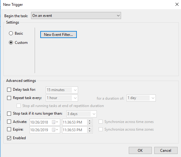 Create Task - Trigger